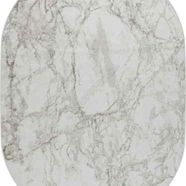 38896A OVAL GREEN FLS / BEIGE CK Olimpos