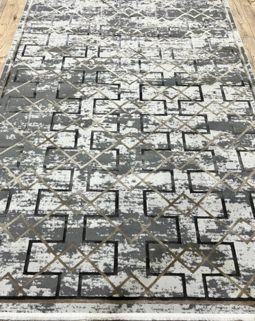 Турецкий ковер Elite Carpet IMPERATOR 04040A (Полиэстер, серый)