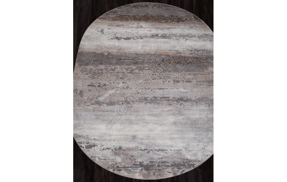 Ковер 3312 - GRAY-BEIGE - Овал - коллекция GRAFF