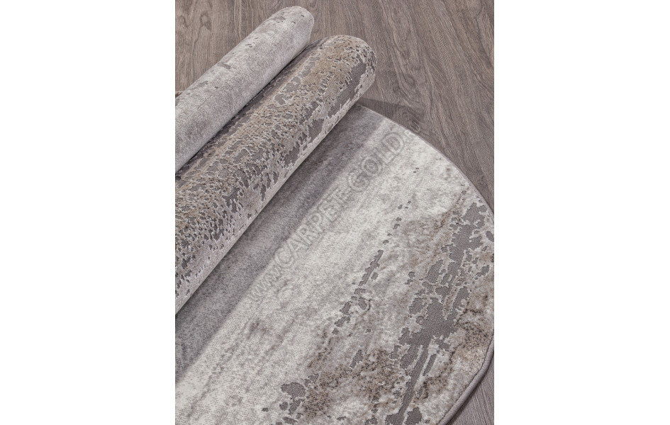 Ковер 3312 - GRAY-BEIGE - Овал - коллекция GRAFF
