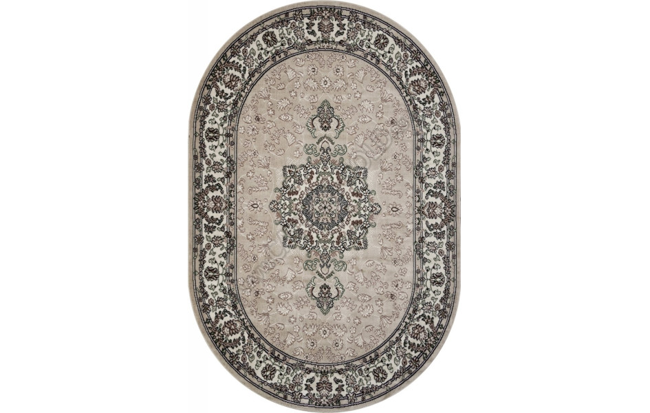 Ковер D412 - BEIGE - Овал - коллекция GAVANA